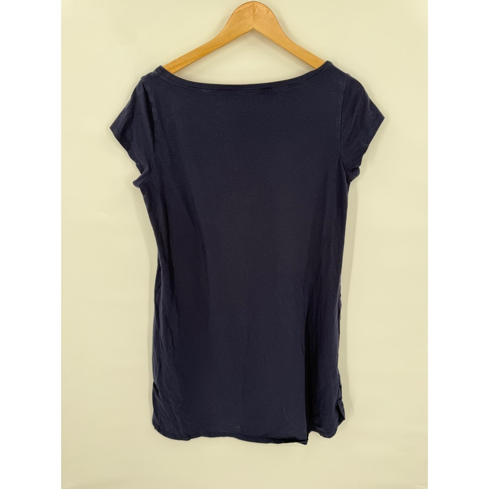 Eileen Fisher Dress Womens M Organic Cotton Minimalist Stretchy Basic Neutral - Picture 2 of 6